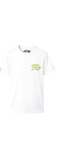 t-shirt CHIEDO PRIMA AL CANE logo